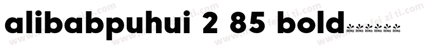 alibabpuhui 2 85 bold字体转换